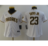 Women's San Diego Padres #23 Fernando Tatis Jr. Replica White Nike Jersey