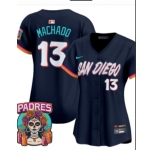 Youth San Diego Padres #13 Manny Machado Obsidian 2026 City Connect Stadium Limited Stitched Baseball Jersey