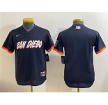 Youth San Diego Padres Blank Obsidian 2026 City Connect Stadium Stitched Baseball Jersey