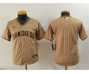 Youth San Diego Padres Blank Tan 2023 Cool Base Stitched Jersey