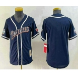 Youth San Diego Padres Navy Cooperstown Cool Base Jersey