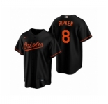 Women's Baltimore Orioles #8 Cal Ripken Jr. Nike Black Replica Alternate Jersey