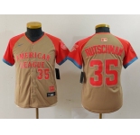 Youth Baltimore Orioles #35 Adley Rutschman Number Cream 2024 All Star Limited Stitched Jersey