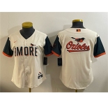 Youth Baltimore Orioles Team Big Logo Natural 2026 City Connect Stadium Stitched Baseball Jersey