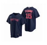 Women's Boston Red Sox #15 Dustin Pedroia Nike Navy Replica Alternate Jersey
