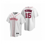 Women's Boston Red Sox #15 Dustin Pedroia Nike White Replica Alternate Jersey