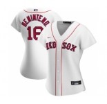 Women's Boston Red Sox #16 Andrew Benintendi Home 2020 Baseball Player Jersey White