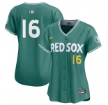 Women's Boston Red Sox #16 Jarren Duran Green 2025 City Connect Limited Stitched Baseball Jersey