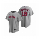 Women's Boston Red Sox #19 Jackie Bradley Jr. Nike Gray Replica Road Jersey