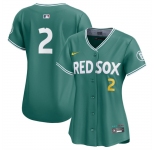 Women's Boston Red Sox #2 Alex Bregman Green 2025 City Connect Limited Stitched Baseball Jersey