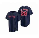 Women's Boston Red Sox #28 J.D. Martinez Nike Navy Replica Alternate Jersey