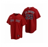 Women's Boston Red Sox #28 J.D. Martinez Nike Red Replica Alternate Jersey