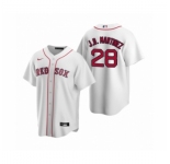 Women's Boston Red Sox #28 J.D. Martinez Nike White Replica Home Jersey