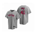 Women's Boston Red Sox #41 Chris Sale Nike Gray Replica Road Jersey