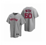 Women's Boston Red Sox #50 Mookie Betts Nike Gray Replica Road Jersey