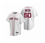 Women's Boston Red Sox #50 Mookie Betts Nike White Replica Home Jersey