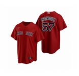 Women's Boston Red Sox #57 Eduardo Rodriguez Nike Red Replica Alternate Jersey