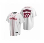 Women's Boston Red Sox #57 Eduardo Rodriguez Nike White Replica Alternate Jersey