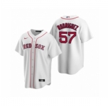 Women's Boston Red Sox #57 Eduardo Rodriguez Nike White Replica Home Jersey