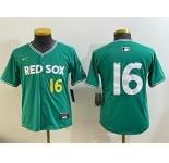 Youth Boston Red Sox #16 Jarren Duran Green 2025 City Connect Limited Stitched Baseball Jersey