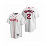 Youth Boston Red Sox #2 Xander Bogaerts Nike White Replica Alternate Jersey