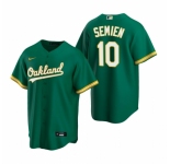 Men's Nike Oakland Athletics #10 Marcus Semien Green Alternate Stitched Baseball Jersey