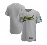 Men's Nike Oakland Athletics 2020 Gray Road Authentic Official Team Baseball Jersey