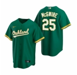 Men's Nike Oakland Athletics #25 Mark McGwire Green Alternate Stitched Baseball Jersey
