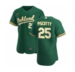 Men's Nike Oakland Athletics #25 Stephen Piscotty Kelly Green Alternate 2020 Authentic Player Baseball Jersey