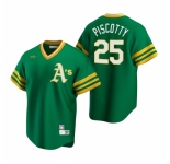 Men's Nike Oakland Athletics #25 Stephen Piscotty Kelly Green Cooperstown Collection Road Stitched Baseball Jersey