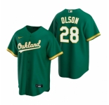 Men's Nike Oakland Athletics #28 Matt Olson Green Alternate Stitched Baseball Jersey