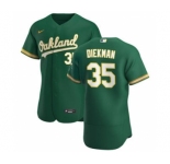 Men's Nike Oakland Athletics #35 Jake Diekman Kelly Green Alternate 2020 Authentic Player Baseball Jersey
