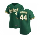 Men's Nike Oakland Athletics #44 Jesus Luzardo Kelly Green Alternate 2020 Authentic Player Baseball Jersey