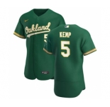 Men's Nike Oakland Athletics #5 Tony Kemp Kelly Green Alternate 2020 Authentic Player Baseball Jersey