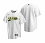 Men's Nike Oakland Athletics Blank White Home Stitched Baseball Jersey