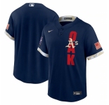 Men's Oakland Athletics Blank Nike Navy 2021 MLB All-Star Game Replica Jersey