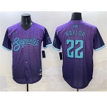Men's Arizona Diamondbacks #22 Josh Naylor Purple 2025 City Connect Limited Stitched Baseball Jersey