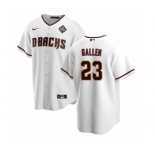 Men's Arizona Diamondbacks #23 Zac Gallen White 2023 World Series Cool Base Stitched Baseball Jersey