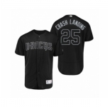 Men's Arizona Diamondbacks #25 Archie Bradley Crash Landing Black 2019 Players' Weekend Authentic Jersey