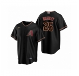 Men's Arizona Diamondbacks #25 Archie Bradley Nike Black Replica Alternate Jersey