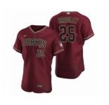 Men's Arizona Diamondbacks #25 Archie Bradley Nike Crimson Authentic 2020 Alternate Jersey