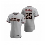 Men's Arizona Diamondbacks #25 Archie Bradley Nike Gray Authentic 2020 Road Jersey
