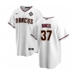 Men's Arizona Diamondbacks #37 Kevin Ginkel White 2023 World Series Cool Base Stitched Baseball Jersey