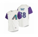 Men's Arizona Diamondbacks #38 Robbie Ray Nike Cream 2020 Cooperstown Collection Alternate Jersey