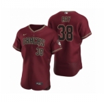 Men's Arizona Diamondbacks #38 Robbie Ray Nike Crimson Authentic 2020 Alternate Jersey