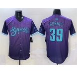 Men's Arizona Diamondbacks #39 Corbin Burnes Purple 2025 City Connect Limited Stitched Baseball Jersey