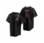 Men's Arizona Diamondbacks #4 Ketel Marte Black 2023 World Series Cool Base Stitched Baseball Jersey