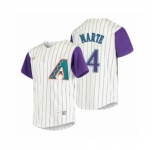 Men's Arizona Diamondbacks #4 Ketel Marte Nike Cream 2020 Cooperstown Collection Alternate Jersey