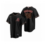 Men's Arizona Diamondbacks #40 Madison Bumgarner Nike Black Replica Alternate Jersey