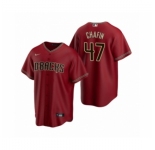 Men's Arizona Diamondbacks #47 Andrew Chafin Nike Red Replica Alternate Jersey